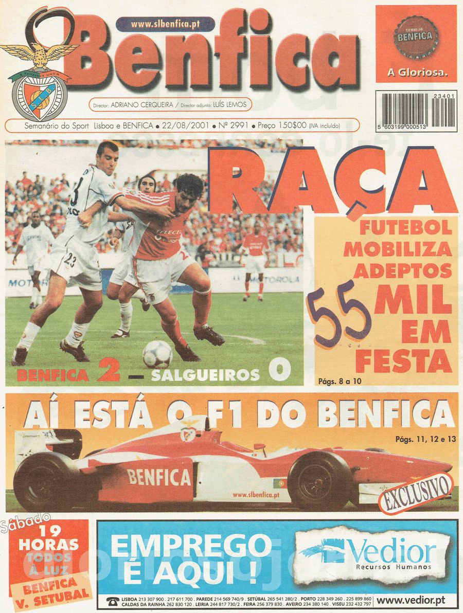 jornal o benfica 2991 2001-08-22